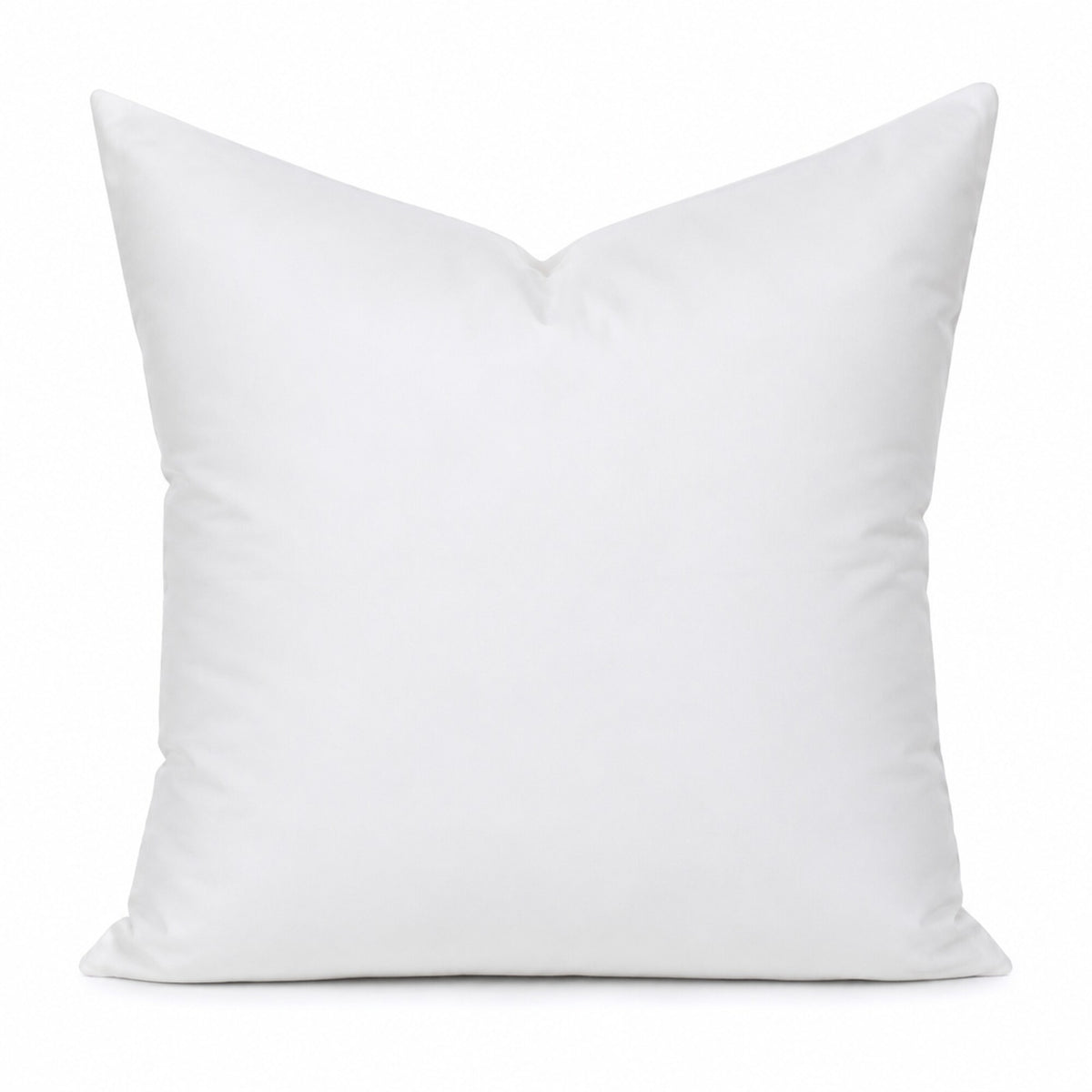 16 by 16 inch premium 50/50 down and feather pillow insert on a white background