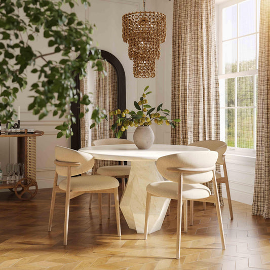 Zinea Performance Textured Velvet Dining Chair — detail view 2 | Stacy Nicole Home