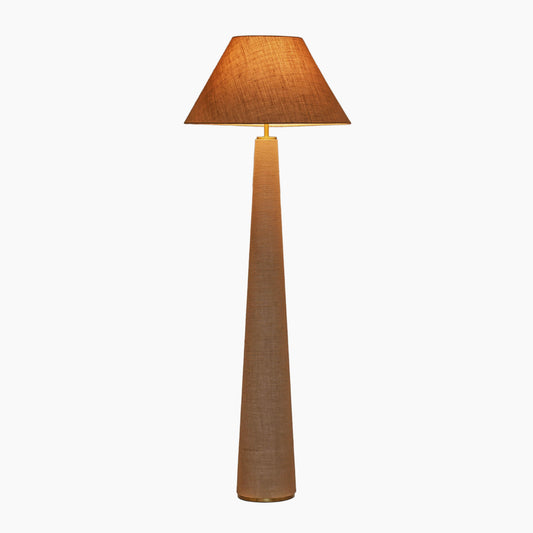 Graham Natural Jute Floor Lamp — detail view 2 | Stacy Nicole Home