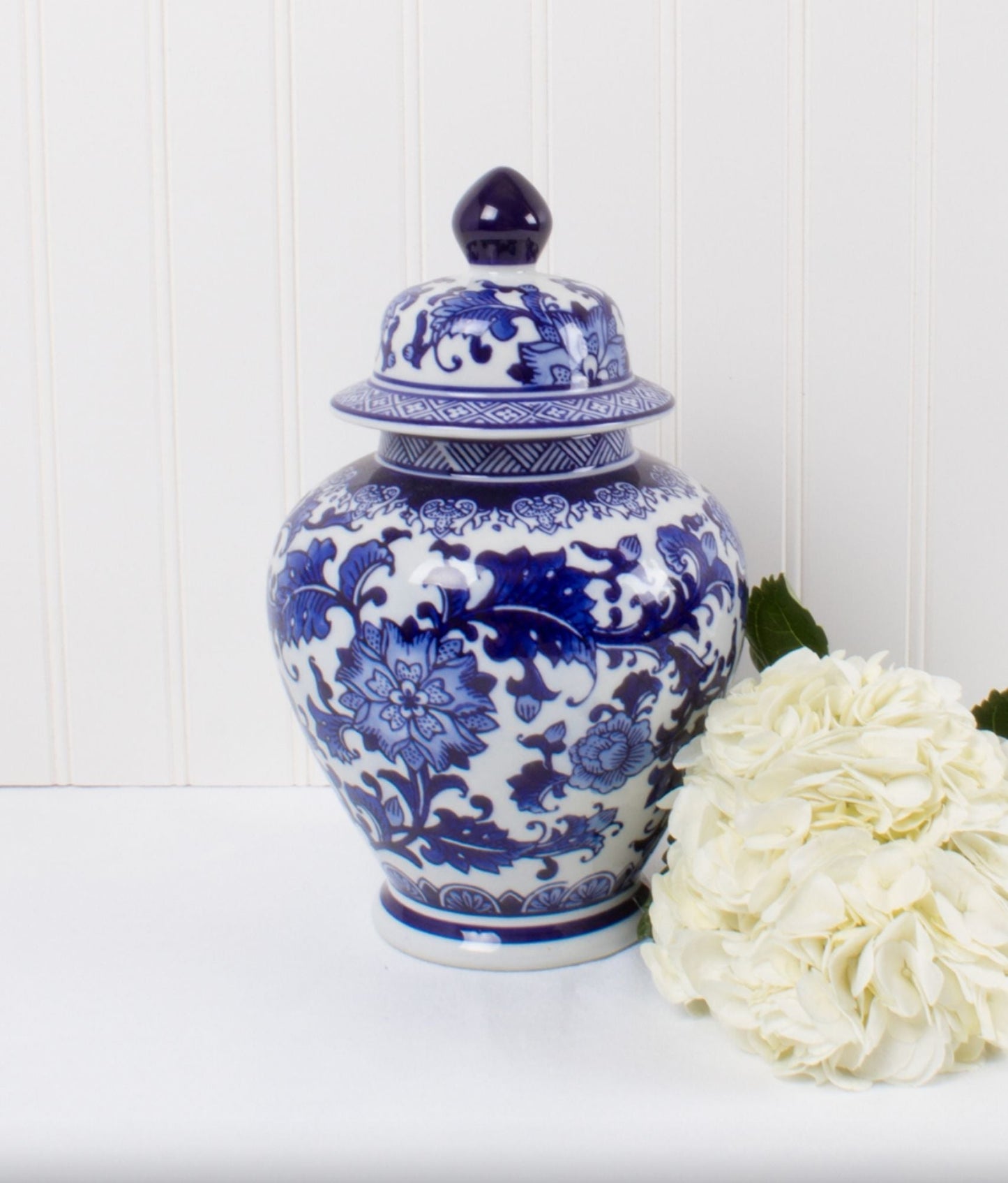 Large Blue Chinoiserie Ginger Jar - Stacy Nicole Home