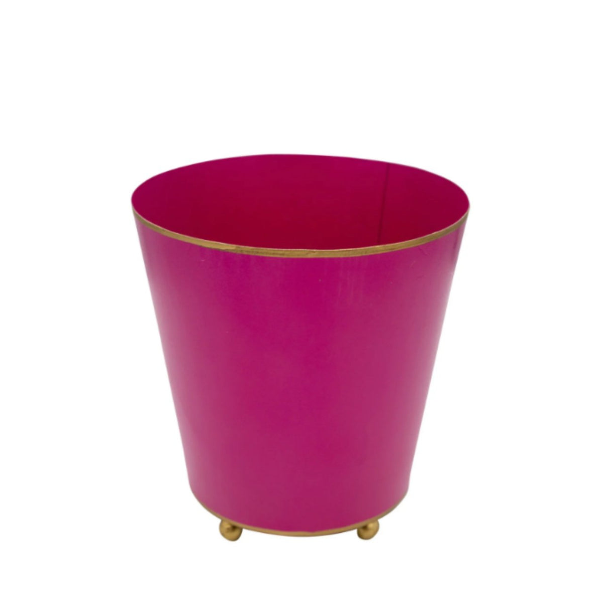 Mattie Round Cachepot Planter in Fuchsia – Stacy Nicole Home