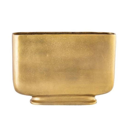 Nisha Wide Vase in Antique Brass - Stacy Nicole Home