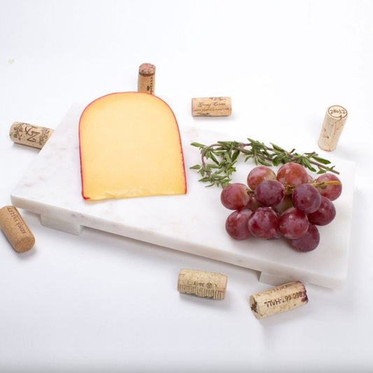 Small White Marble Cheese Board - Stacy Nicole Home