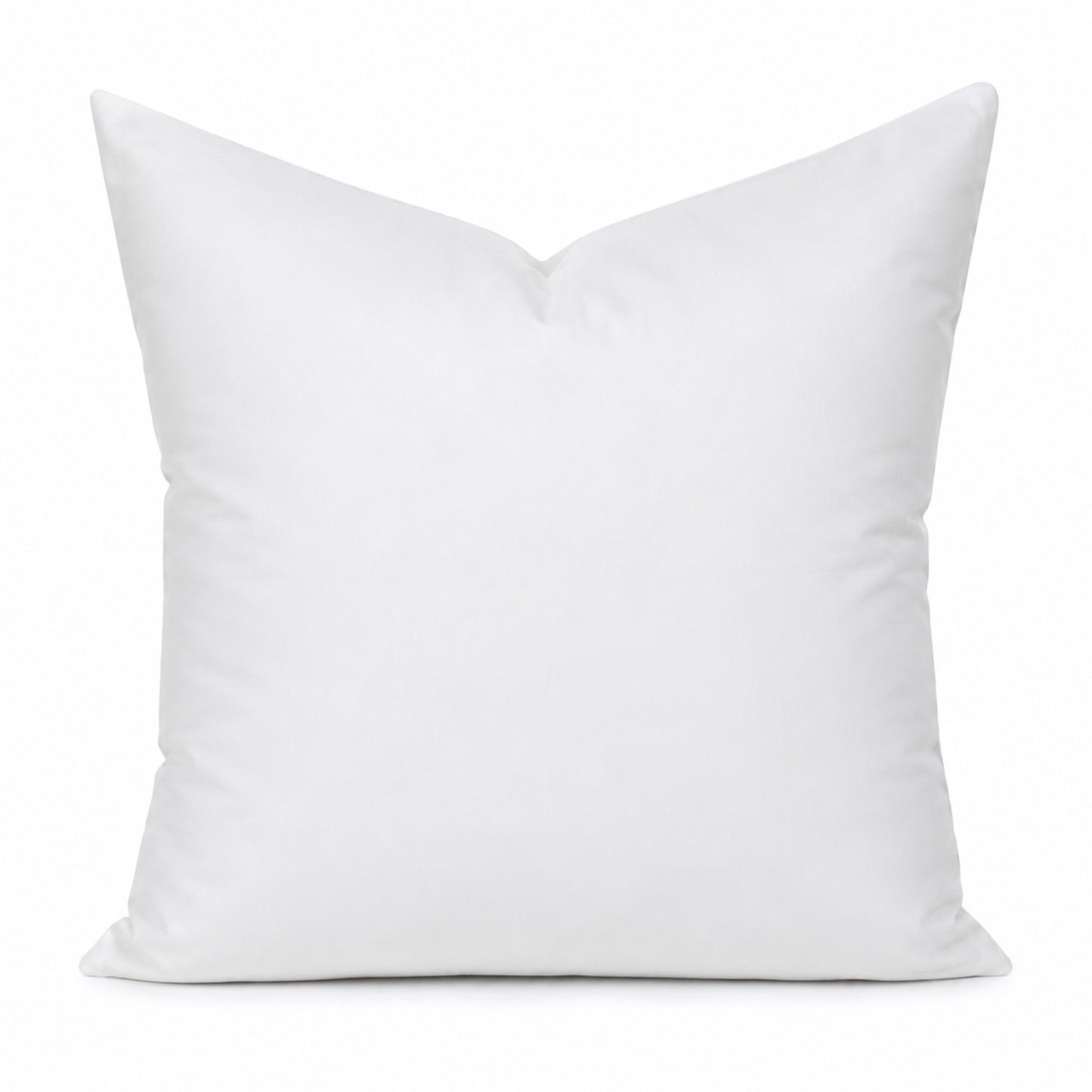 16 by 16 inch premium 50/50 down and feather pillow insert on a white background