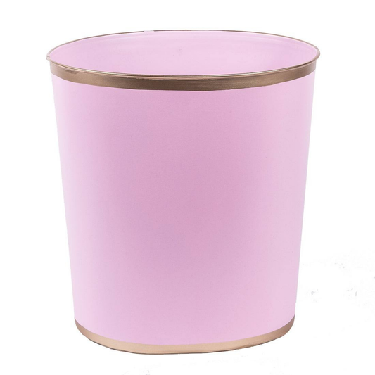 Mattie Oval Wastebasket - Pink