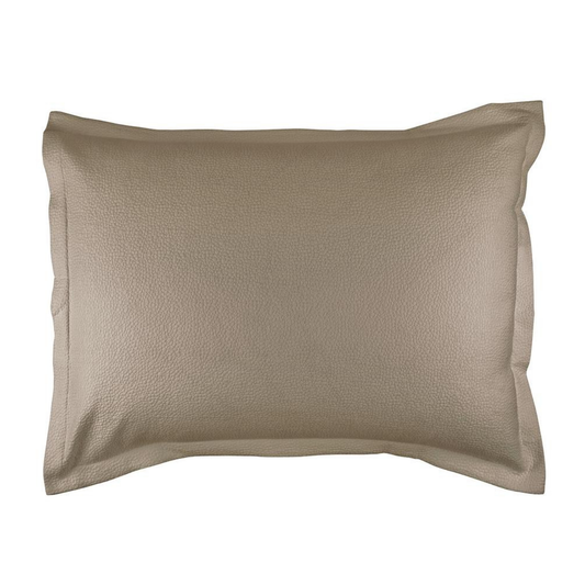 Gigi Luxe Euro Matelassé Pillow Taupe Cotton