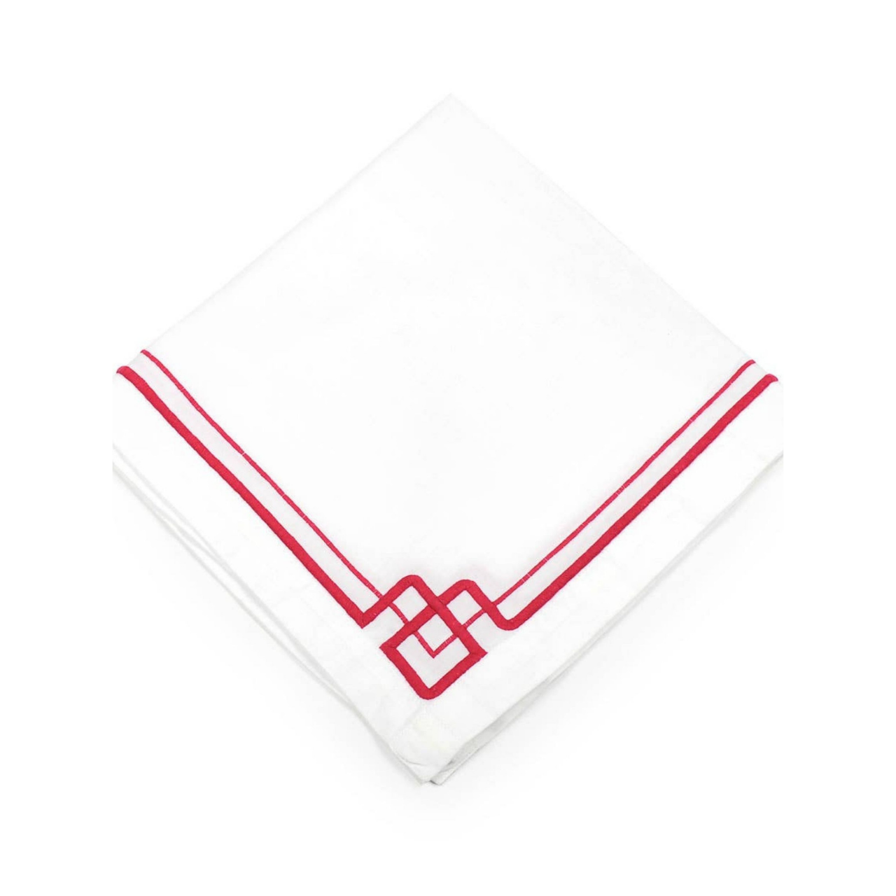 Interlocking Key Napkin - Red (4-pack)