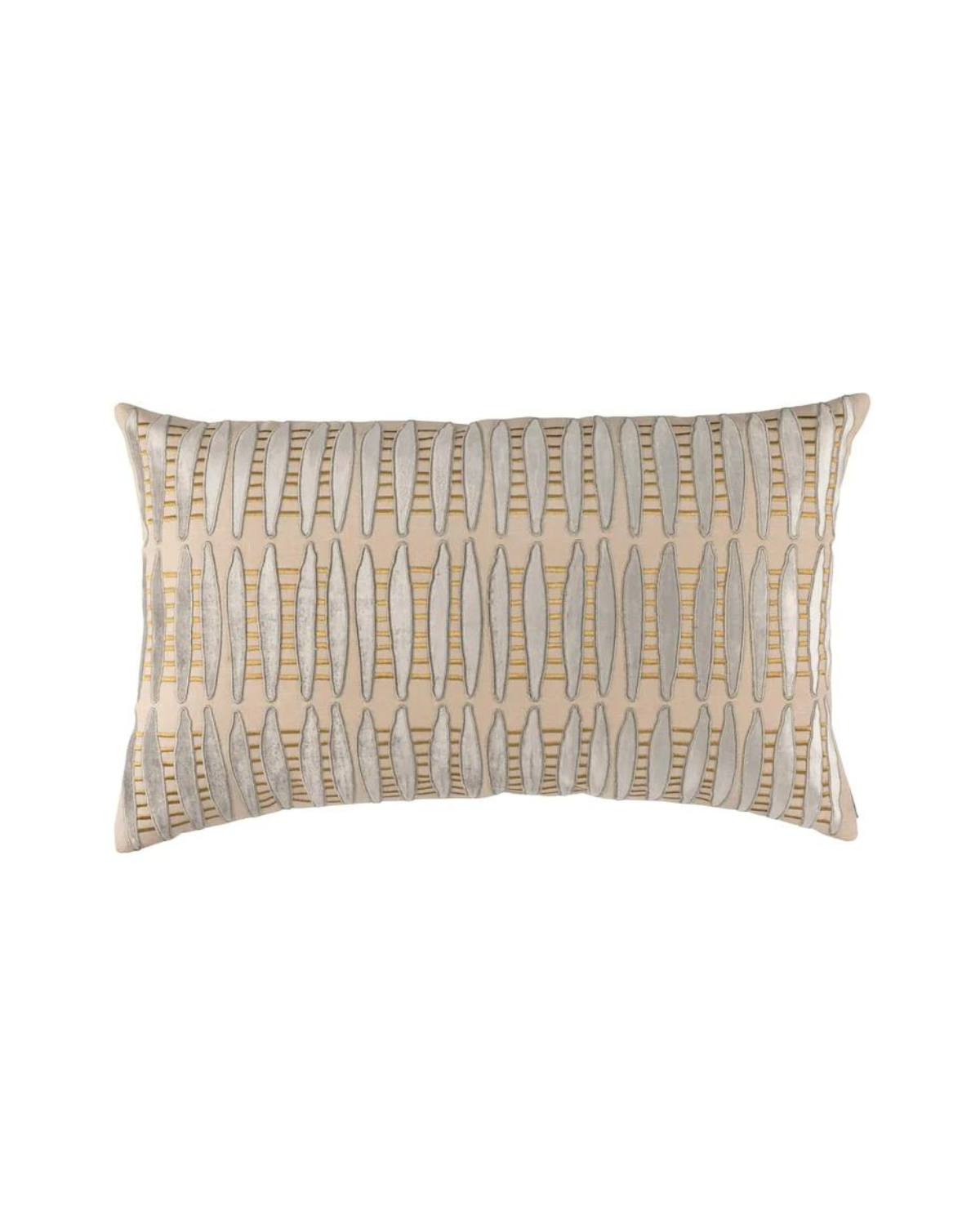 Ivy Lg Rectangle Pillow Dark Sand Platinum Gold