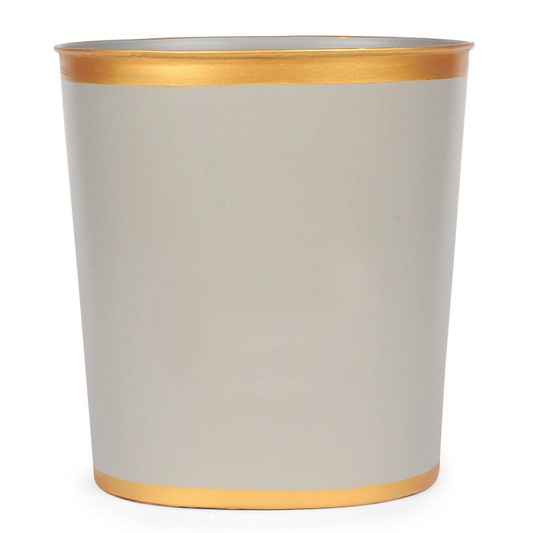 Mattie Oval Wastebasket - Grey