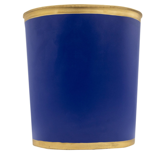 Mattie Oval Wastebasket Navy