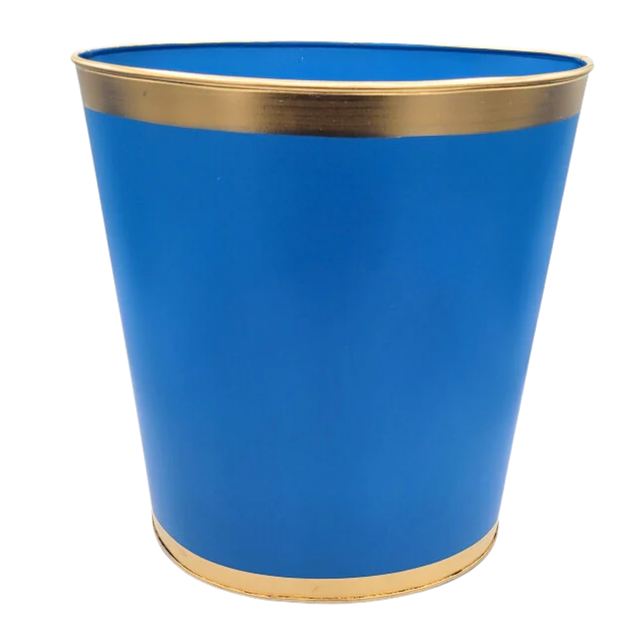 Mattie Oval Wastebasket - Periwinkle - Stacy Nicole Home