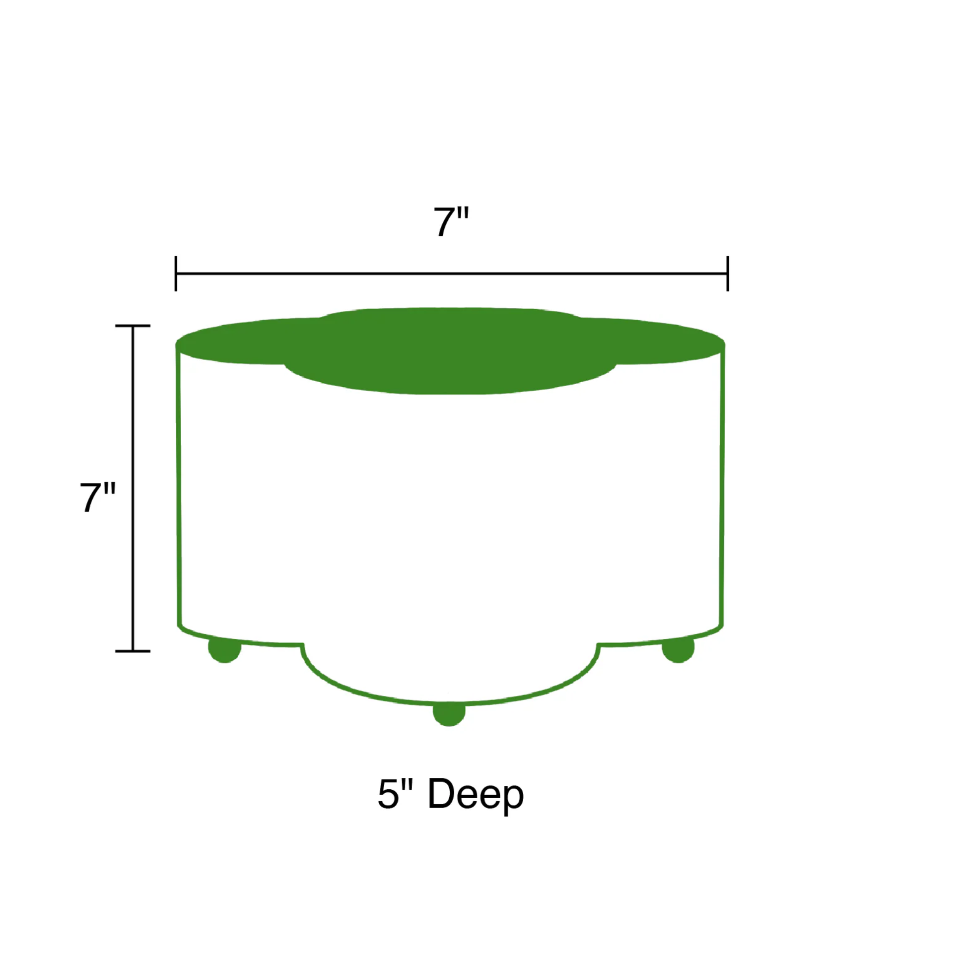 Mattie Quatrefoil Cachepot Planter - Size Reference - Stacy Nicole Home