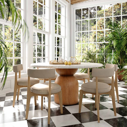 Nikita Performance Vegan Leather Dining Chair — detail view 2 | Stacy Nicole Home
