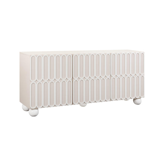 Tori 74" Motif Taupe Buffet — product view | Stacy Nicole Home