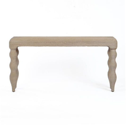 Vicky 68" Natural Woven Seagrass Console Table — product view | Stacy Nicole Home