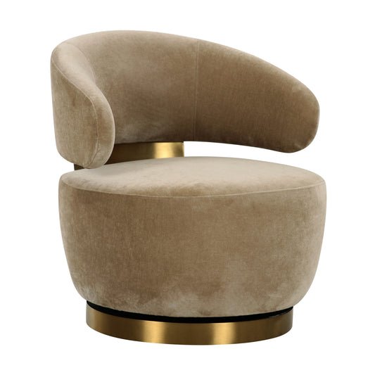 Austin Upcycled Contract-Grade Fabric Swivel Accent Chair — product view | Stacy Nicole Home