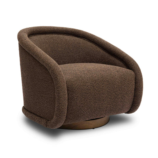 Rory Performance Boucle Swivel Accent Chair — product view | Stacy Nicole Home