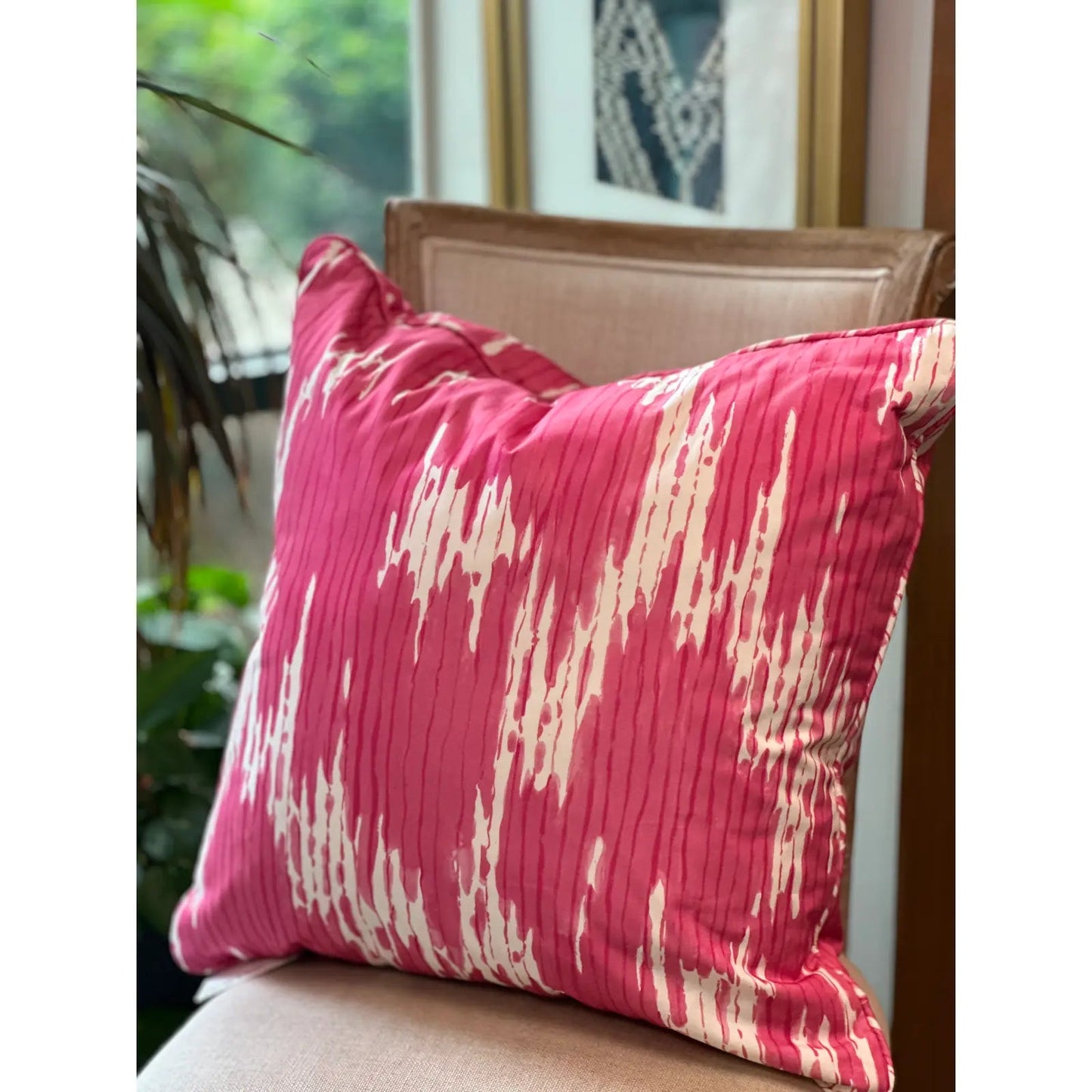 Abstract Print Pink Pillows - Stacy Nicole Home