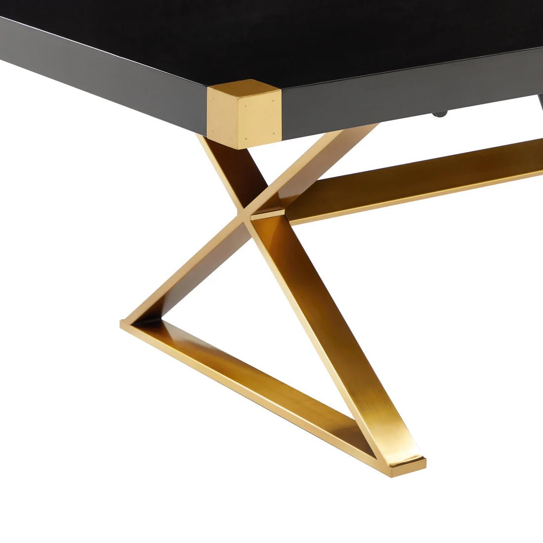 Adeline Black Lacquer Dining Table - Stacy Nicole Home