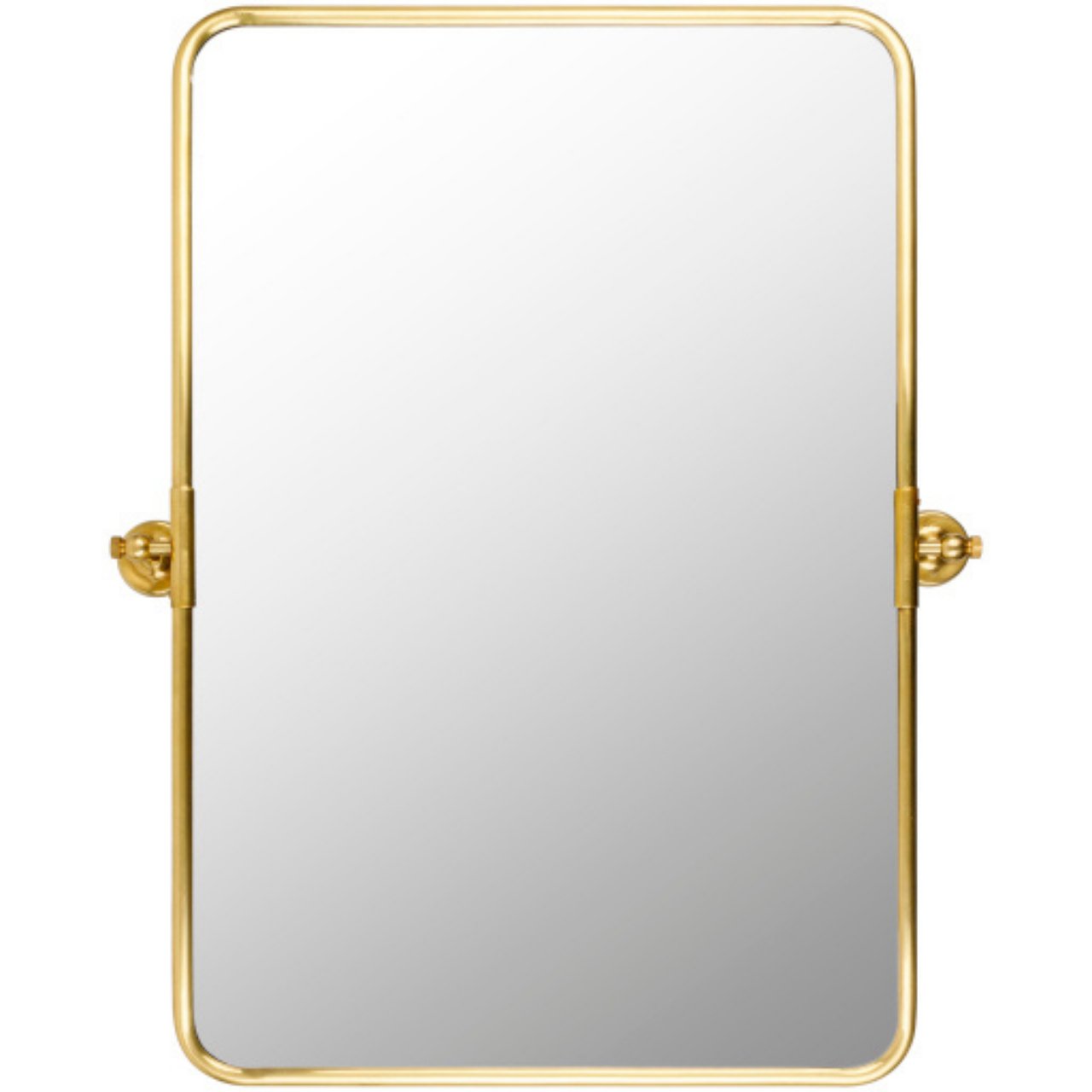 Burnish Accent Mirror - Brass - Stacy Nicole Home