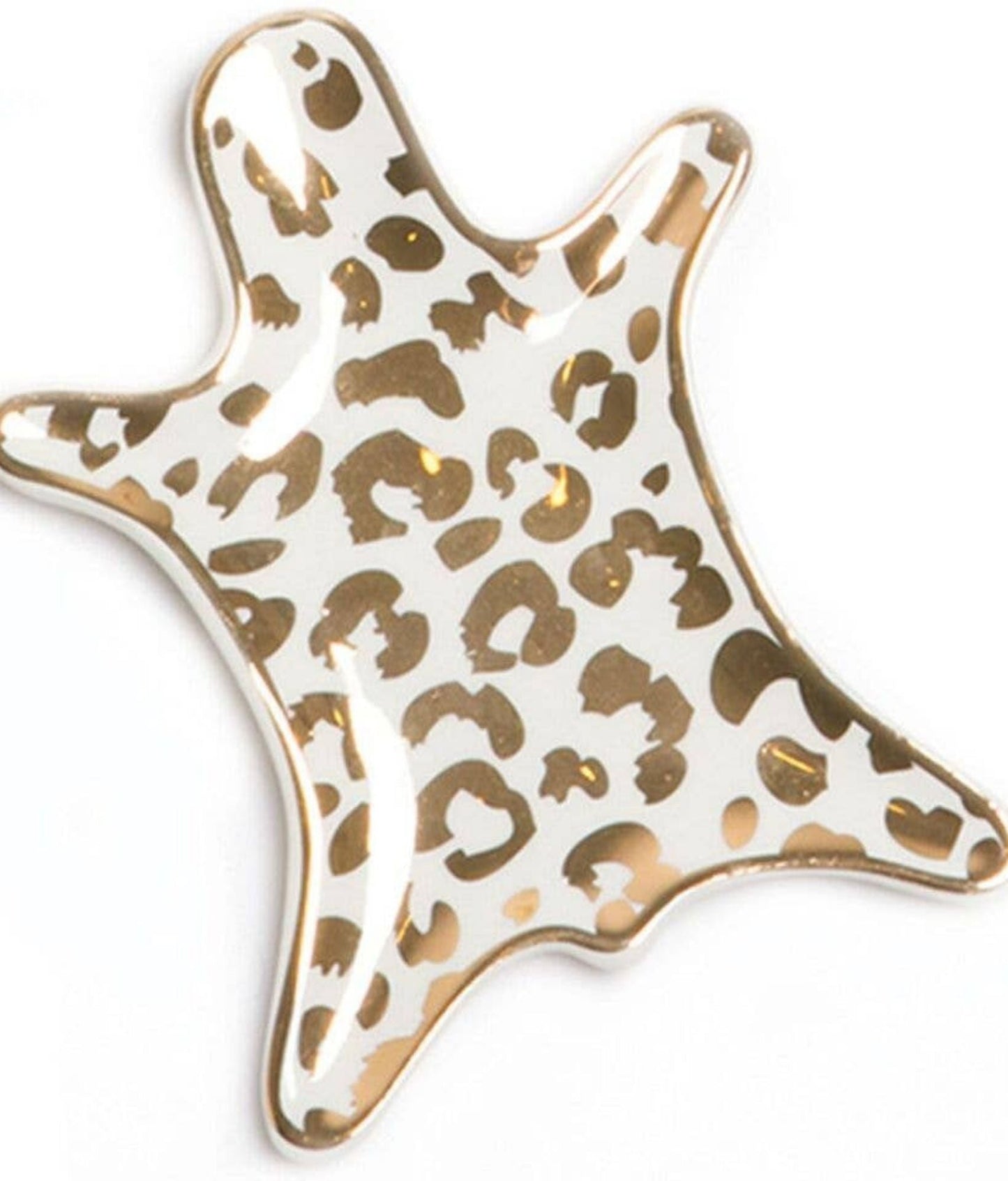 Gold Leopard Trinket Tray - Stacy Nicole Home