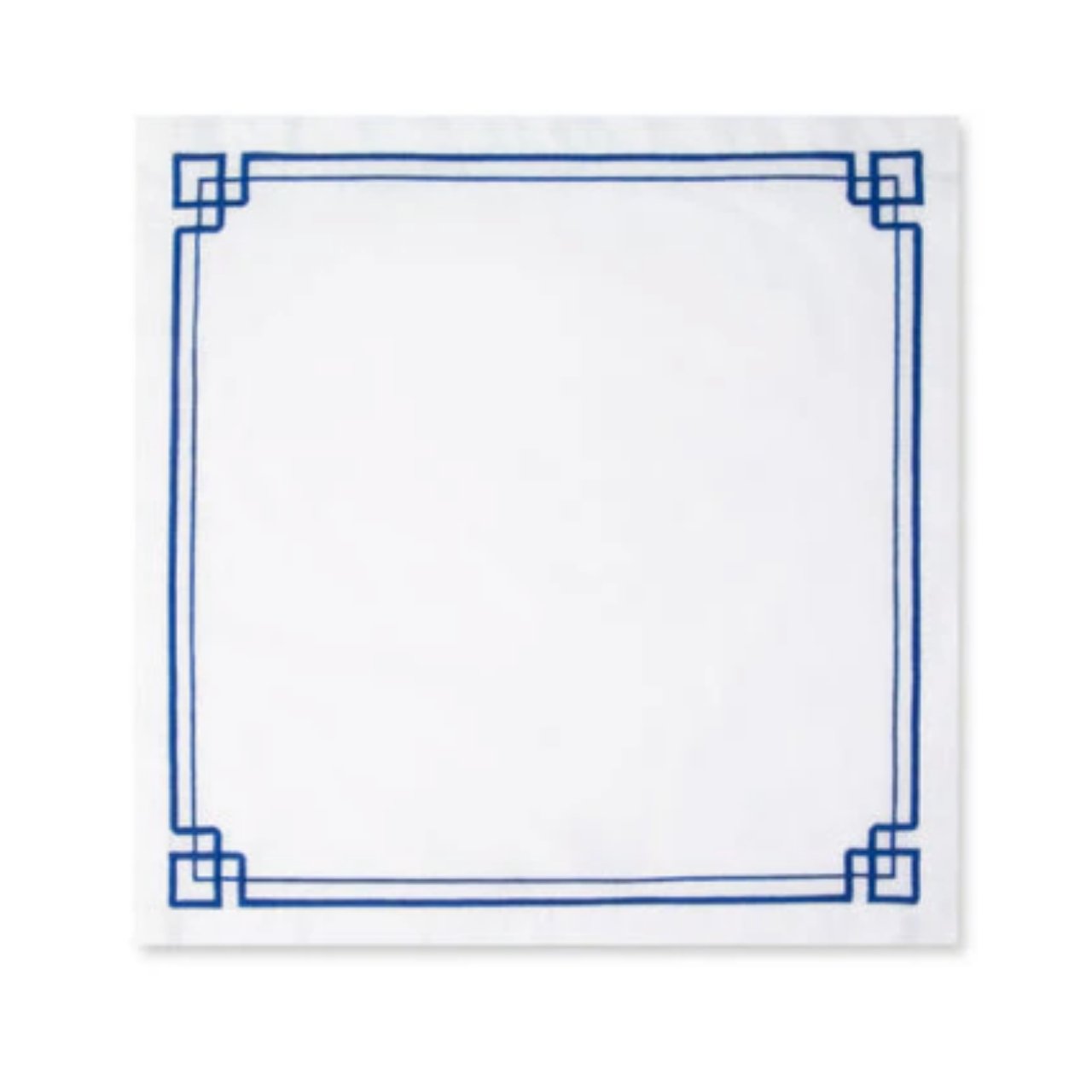 Interlocking Key Blue Napkin (4 - pack) - Stacy Nicole Home