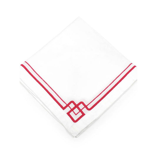 Interlocking Key Napkin - Red (4 - pack) - Stacy Nicole Home