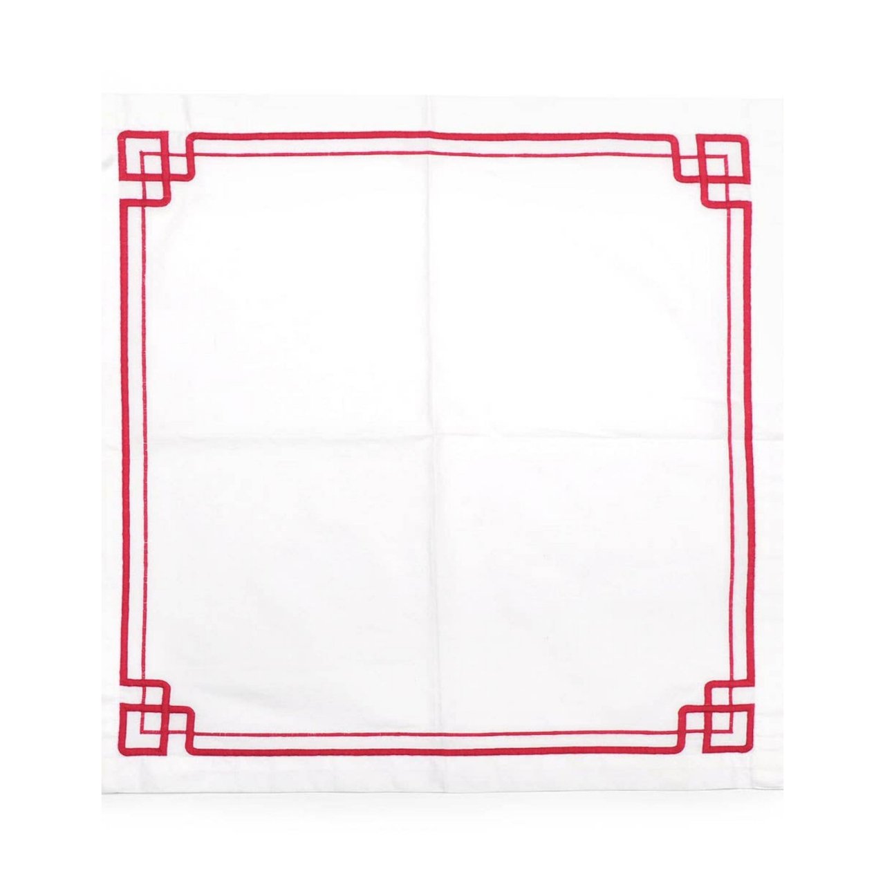 Interlocking Key Napkin - Red (4 - pack) - Stacy Nicole Home