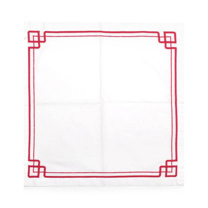 Interlocking Key Napkin - Red (4 - pack) - Stacy Nicole Home