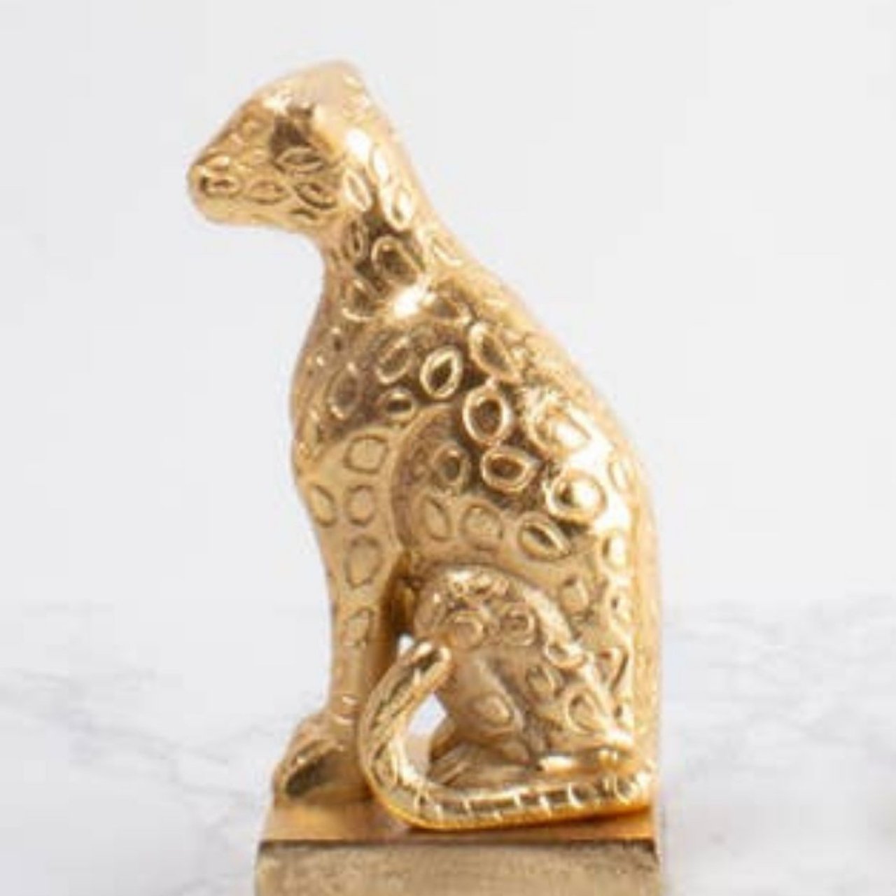 Leopard Gold Bookends - Stacy Nicole Home