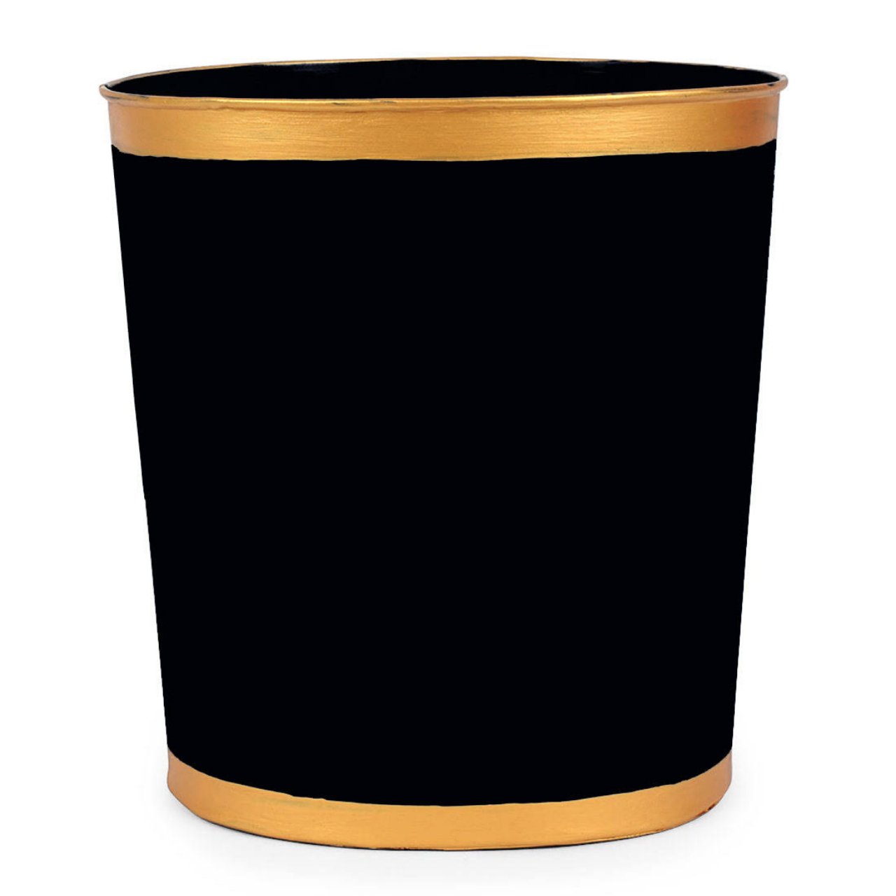 Mattie Oval Wastebasket - Black - Stacy Nicole Home