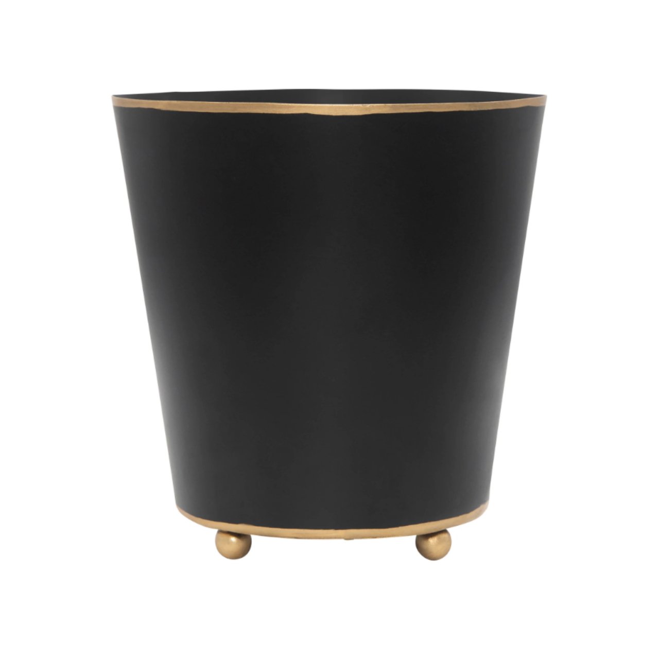 Mattie Round Cachepot Planter - Black - Stacy Nicole Home