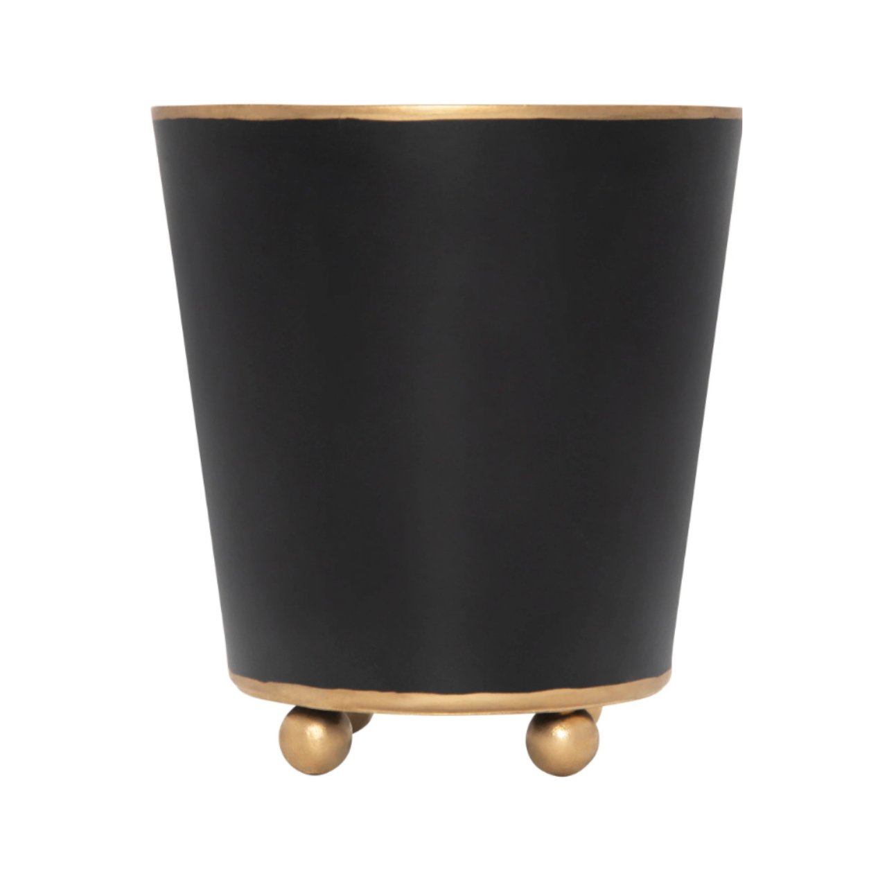 Mattie Round Cachepot Planter - Black - Stacy Nicole Home