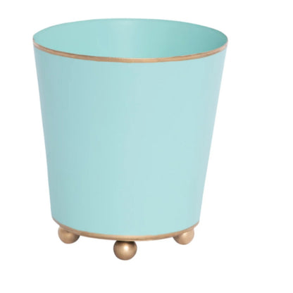 Mattie Round Cachepot Planter in Blue – Stacy Nicole Home
