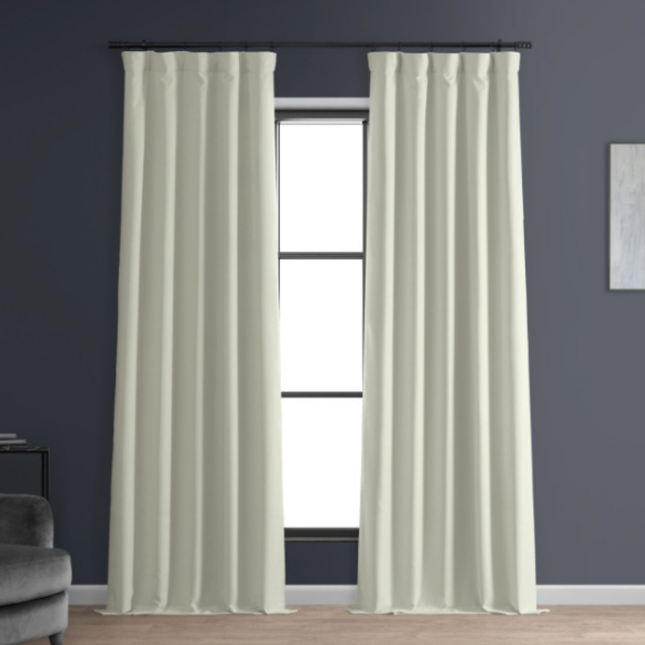 Oatmeal Faux Linen Room Darkening Curtain - Stacy Nicole Home