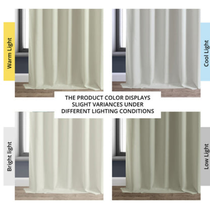 Oatmeal Faux Linen Room Darkening Curtain - Stacy Nicole Home