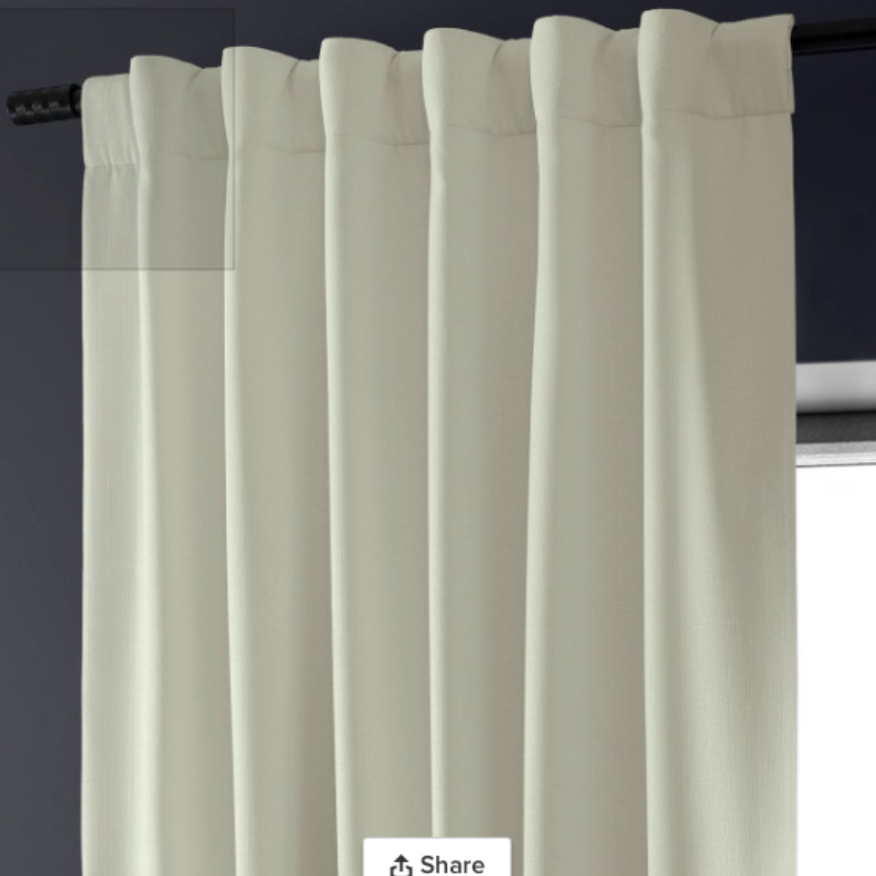 Oatmeal Faux Linen Room Darkening Curtain - Stacy Nicole Home