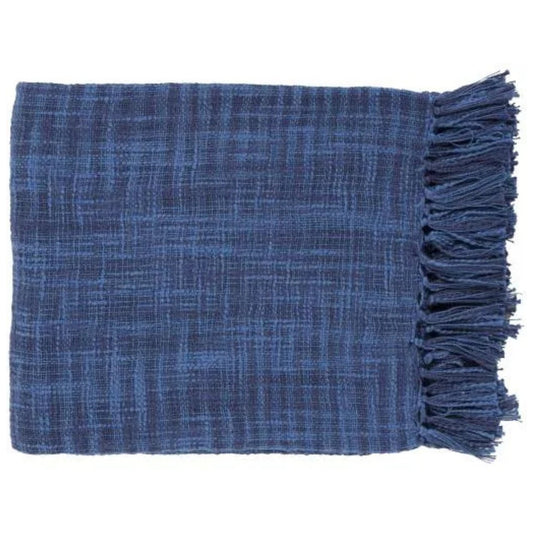 Tori Dark Blue Throw - Stacy Nicole Home